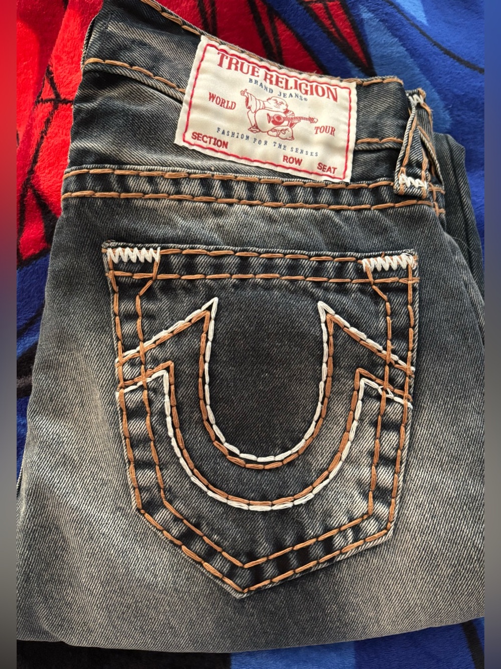 💥Men’s True Religion Rocco Quad Logo Super T Skinny Jeans💥 - Picture 4 of 7